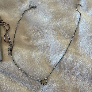 David Yurman reversible heart necklace-part of the “cable collection”